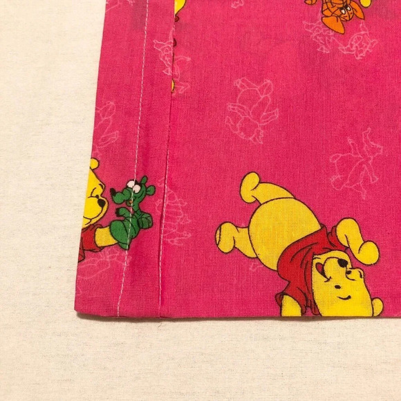 Vtg 2 Winnie The Pooh Pillow Cases Hand Puppets Pink 22.5 x 14.5 - Picture 9 of 16